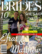 Load image into Gallery viewer, Custom "BRIDES Magazine" Cover Canvas