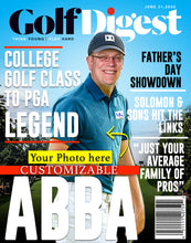 Load image into Gallery viewer, Custom Golf Digest Magazine Cover Canvas